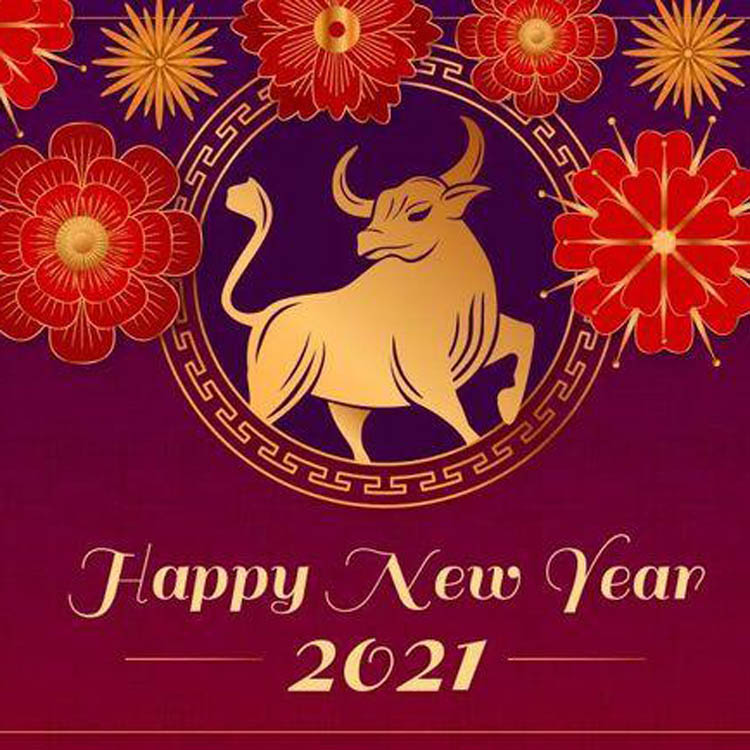 aviso de feriados do ano novo chinês (2021) 